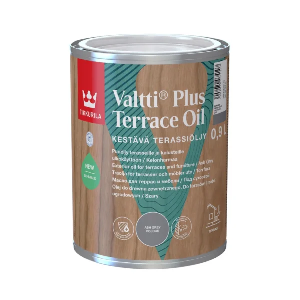 Valtti Plus Terrace Oil 0,9 pilka