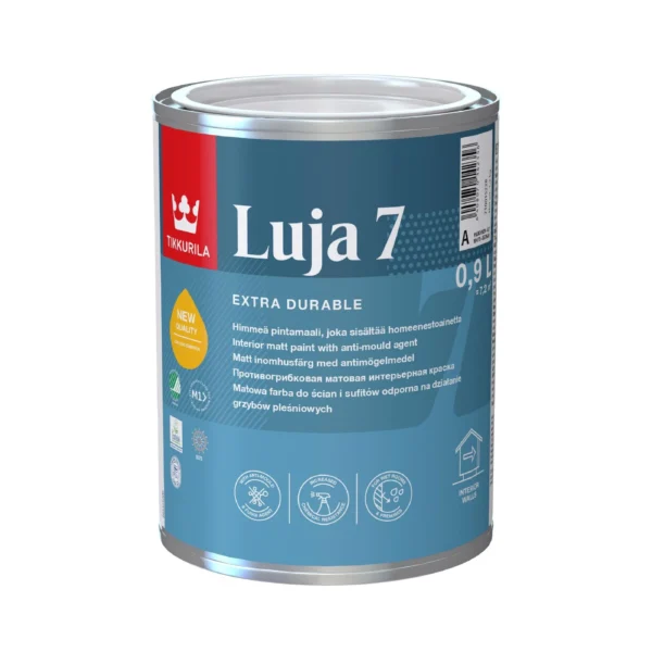 Dažai drėgnoms patalpoms Tikkurila Luja 7, 0.9-18L - Image 2