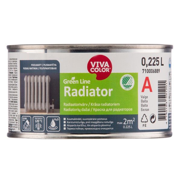 Radiatorių dažai Vivacolor Green Line Radiator – dažų centras